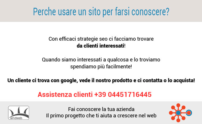 perché usare un sito per farci conoscere?