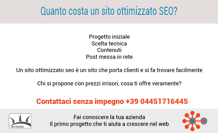 quanto costa veramente un sito ottimizzato SEO?