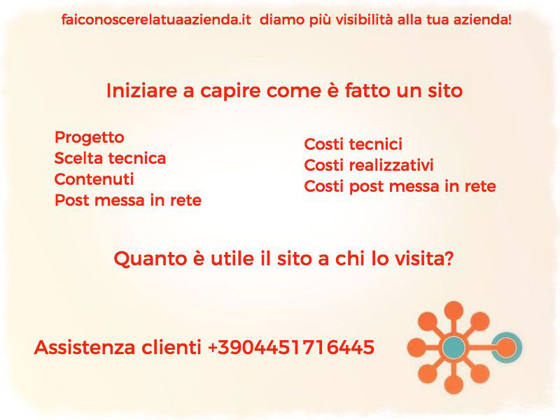 Iniziare a capire come è fatto un sito: perché un cliente dovrebbe visitare le nostre pagine?